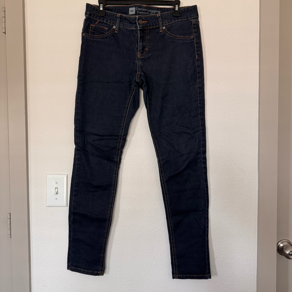 Premium Denim Legging Jeggings Dark Wash Skinny Jeans Size 8